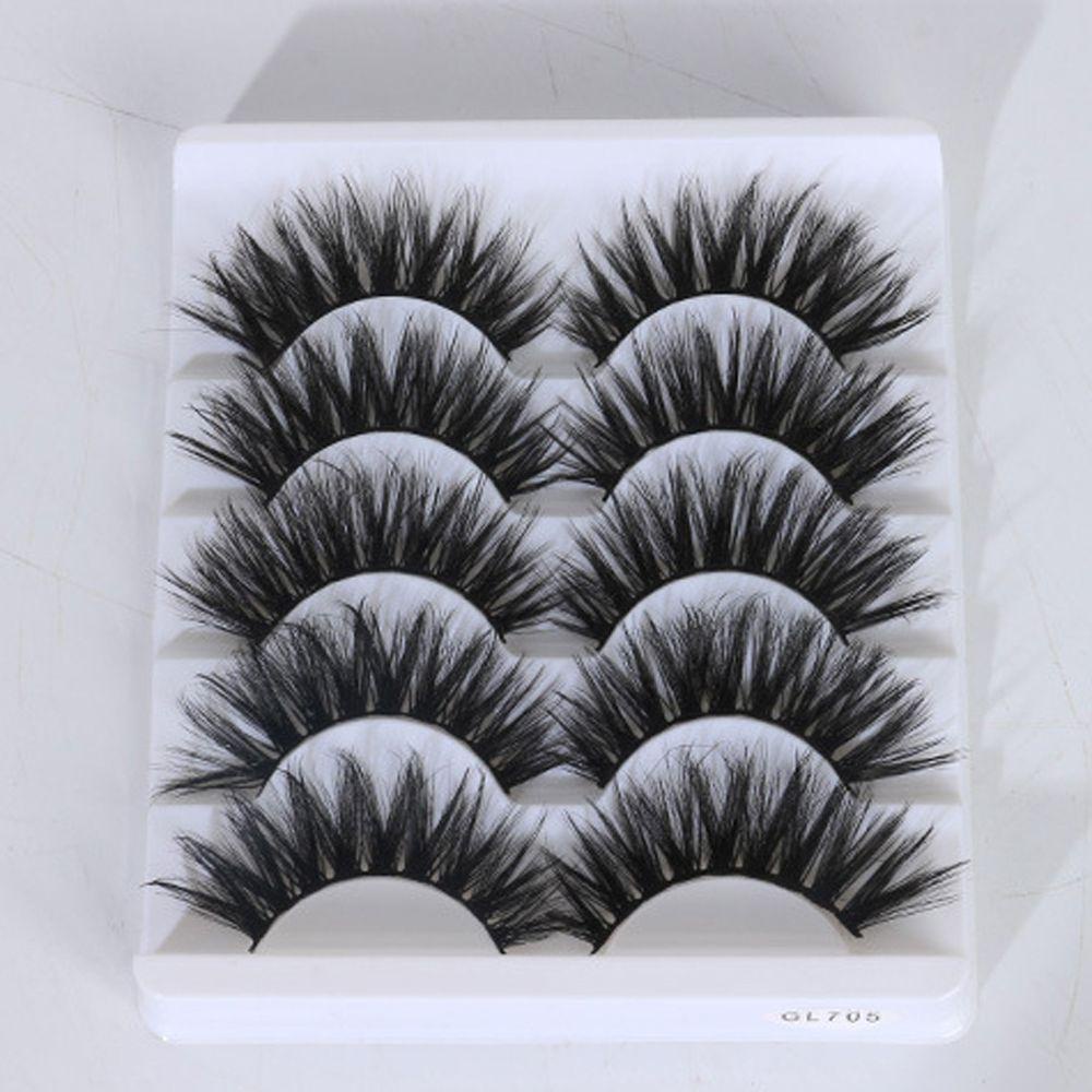 OCEANMAP Cặp Lông Mi Giả 3D Mềm Mại Tự Nhiên