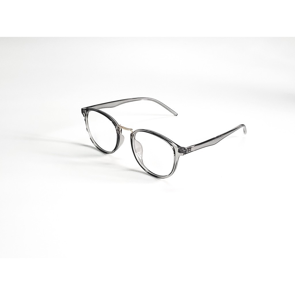 Gọng kính cận vuông A1002 kèm sẳn tròng 0 độ chống ánh sáng xanh bảo vệ mắt trước màn hình phù hợp mặt tròn, dài | BigBuy360 - bigbuy360.vn