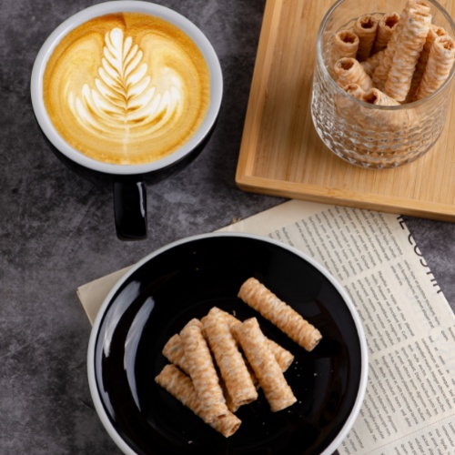 Bánh Kẹo Ăn Vặt Cuộn Dừa Thái Lan Kaew Vị Cà Phê Đậm Đà