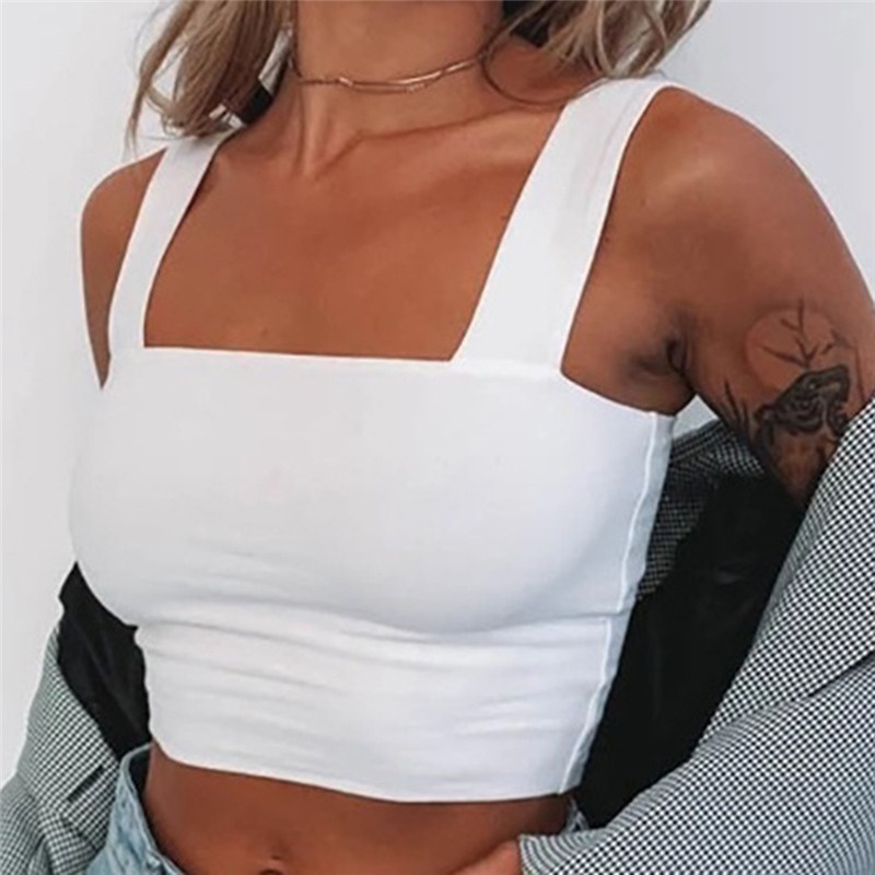 Áo Croptop Sát Nách Màu Sắc Đơn Giản Quyến Rũ Cho Nữ | BigBuy360 - bigbuy360.vn