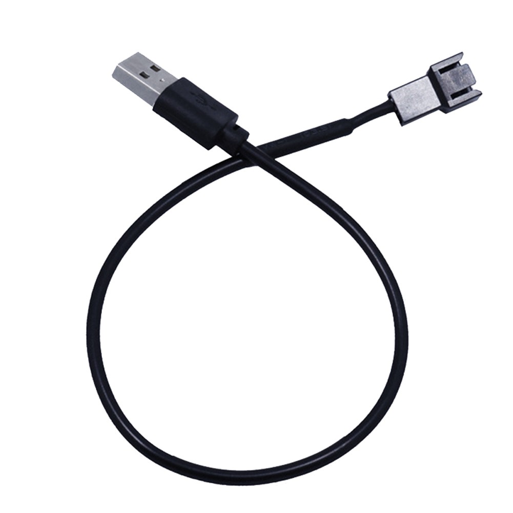 Dây cáp chuyển đổi đầu cắm USB sang đầu cắm 3 chấu dài 30cm cho quạt tản nhiệt CPU PC | BigBuy360 - bigbuy360.vn