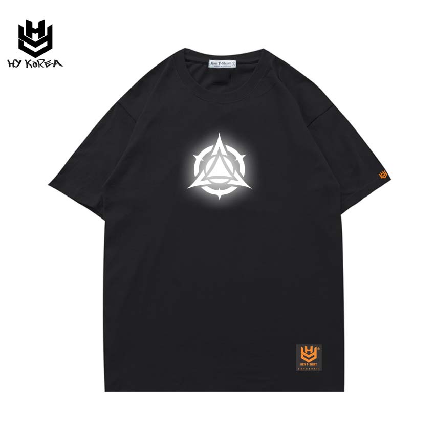 Áo Thun Phản Quang 160 Cotton 75% Form Rộng Unisex Nam Nữ Rẻ Đẹp HY KOREA