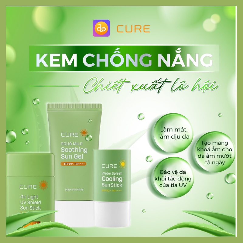 Thanh Lăn Chống Nắng Làm Mát Da CURE 23g SPF50+ PA++++