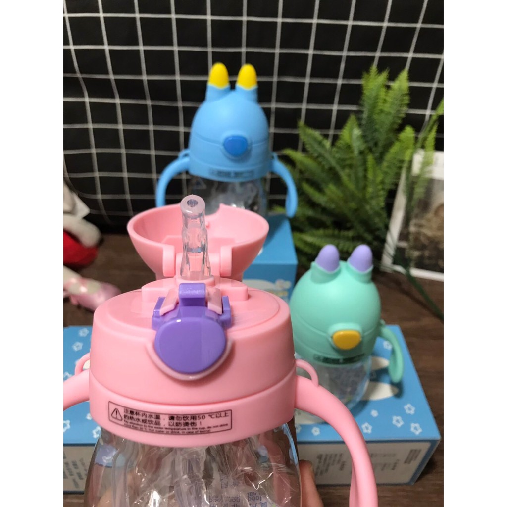 Bình uống nước chống sặc cho bé Trian tai thỏ dung tích 270ml