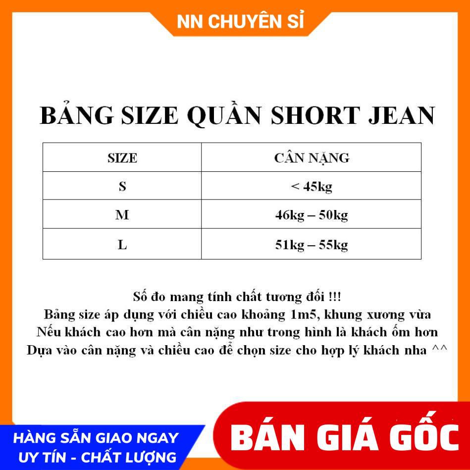 QUẦN SHORT JEAN CỰC CHẤT SLT155 ⚡ẢNH THẬT⚡ SHORT NỮ