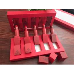 Set Son Lì 3CE Red Recipe Mini Lip Kit [Set 5 son] Tone Đỏ Khác Nhau