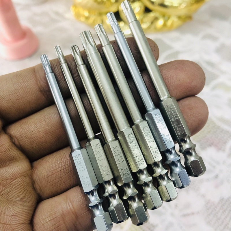 Mũi Hoa Thị  EIGHT-JAPAN Chân Lục Giác Pin 6.35