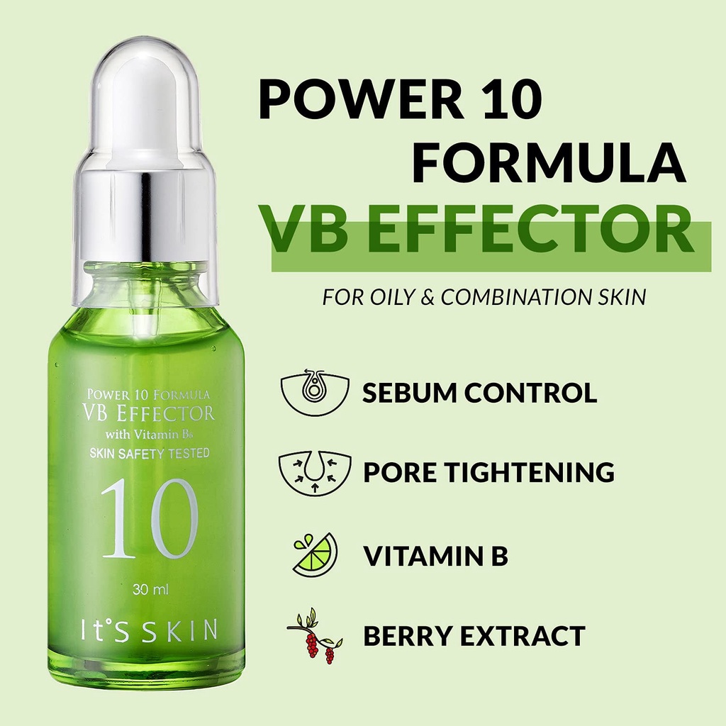 [DATE 11/22] Tinh Chất Vitamin B6 Kiểm Soát Bã Nhờn, Cho Da Sạch Khỏe It's Skin Power 10 Formula VB Effector Sebum 30ml