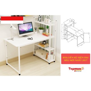 Bàn học liền kệ sách nhập khẩu