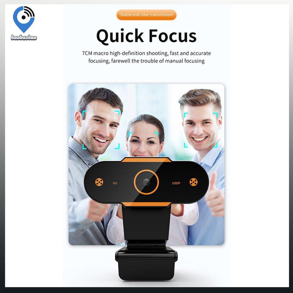 Webcam Hd Tùy Chỉnh Kèm Mic Có Thể Xoay Vòng Tiện Dụng Cho Livestream | BigBuy360 - bigbuy360.vn