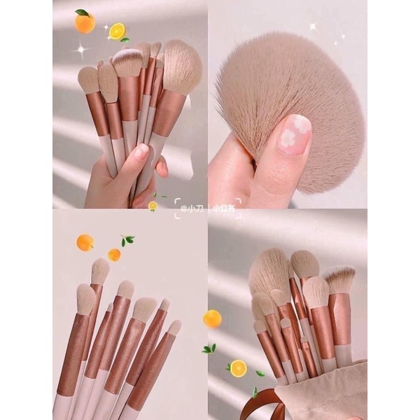 Bộ Cọ Fix Xanh Pastel 13 Cây Lông Mềm Siêu Mượt