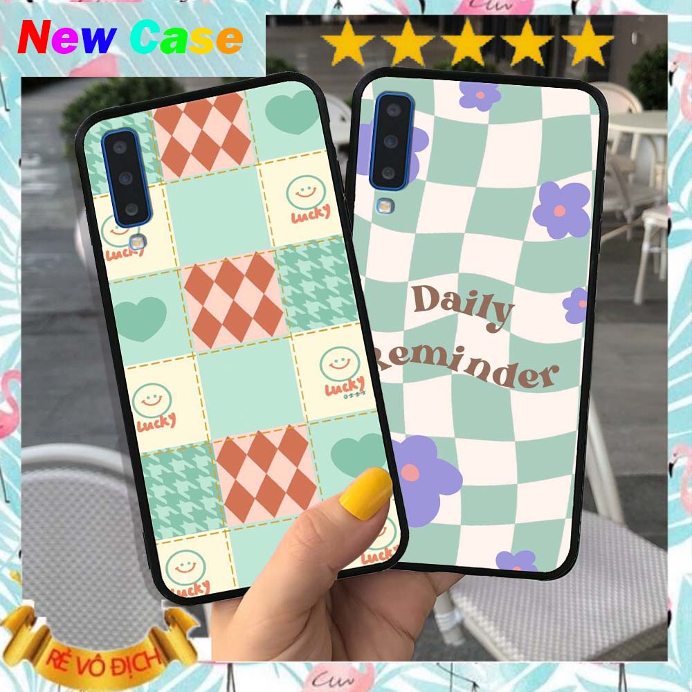 Ốp lưng Samsung A7 2018 / A9 2018 in hình caro good love cao cấp