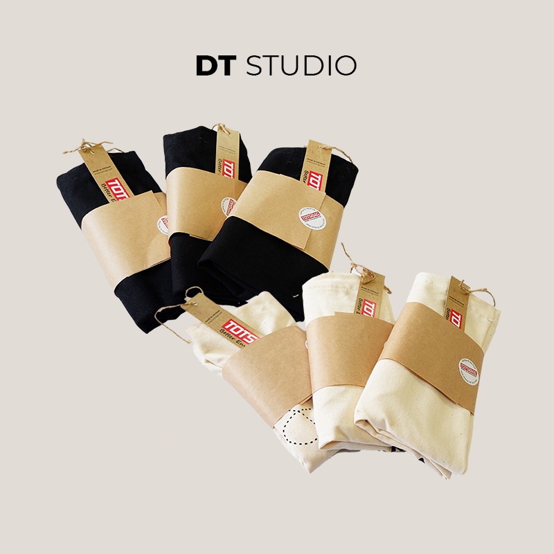 Túi tote túi vải canvas DTSTUDIO thoải mái đựng đồ vừa laptop chất vải 100% cotton