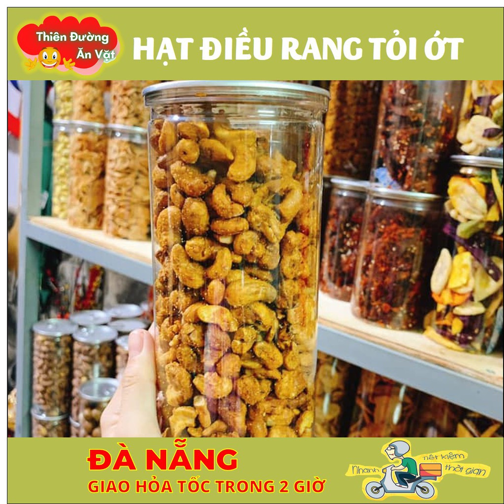 Hạt điều rang tỏi ớt 500G - Hàng loại 1 - Đồ ăn vặt | BigBuy360 - bigbuy360.vn