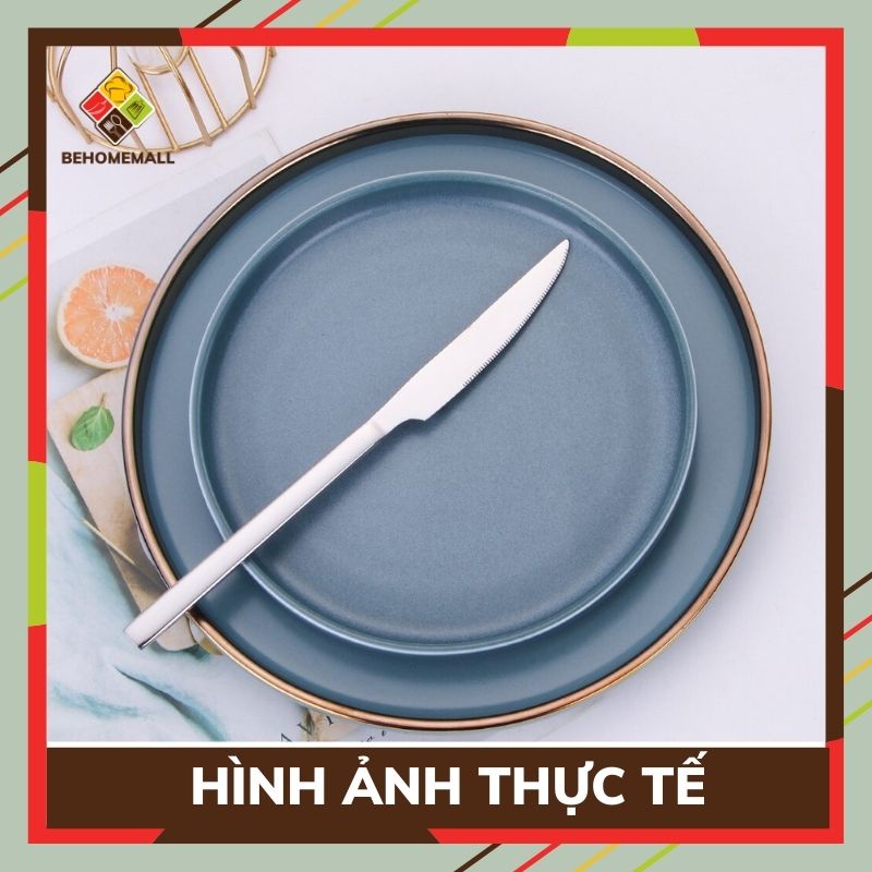 Bộ dao thìa dĩa BEHOMEMALL inox 304 bộ đồ bàn ăn sang trọng dễ sử dụng