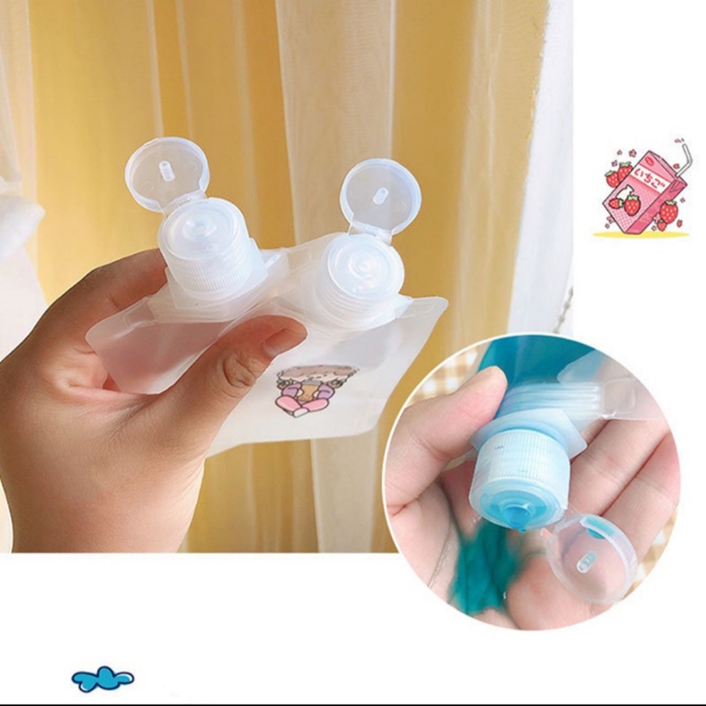 Túi Zip đựng mỹ phẩm du lịch tiện lợi 30ml/50ml/100ml
