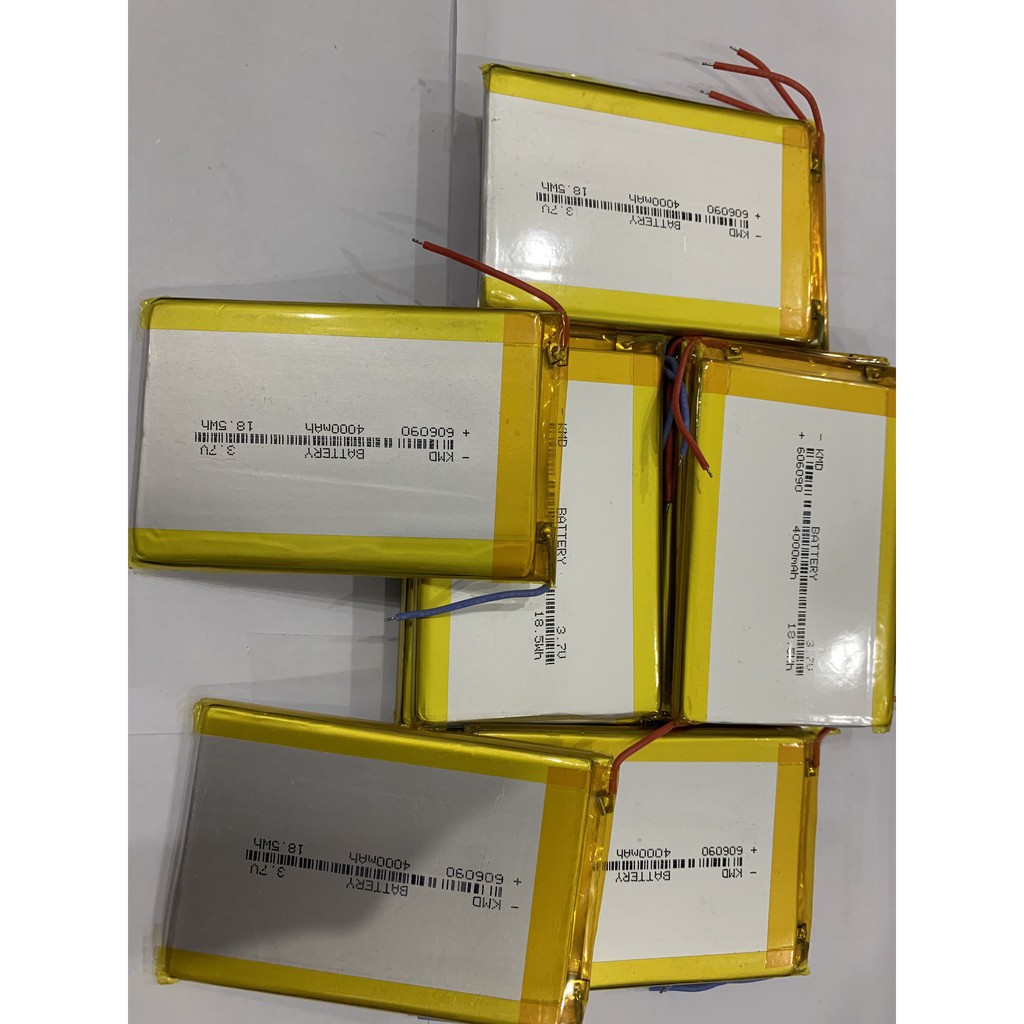 Pin Lipo - Pin lithium polymer 3,7v 66090 4000mAh mới 100% chuẩn dung lượng