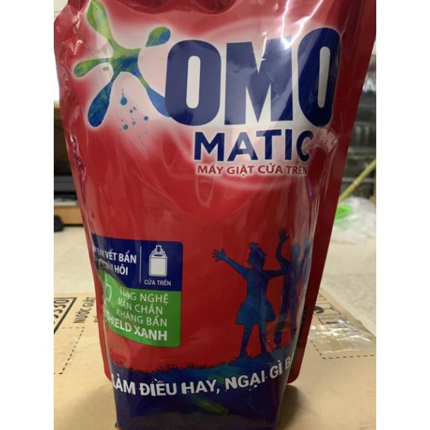 Nước giặt OMO Matic Cửa Trên Bền Đẹp Túi 2,2kg (mầu đỏ)