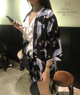 Kimono Hạc Xanh new