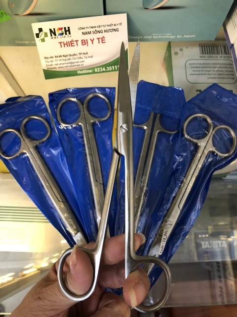 Kéo y tế thẳng nhọn siêu bén kéo cắt thuốc cắt băng nhọn 14cm 16cm 18cm Pakistan kéo y tế cắt thuốc thẳng 2 hai đầu nhọn