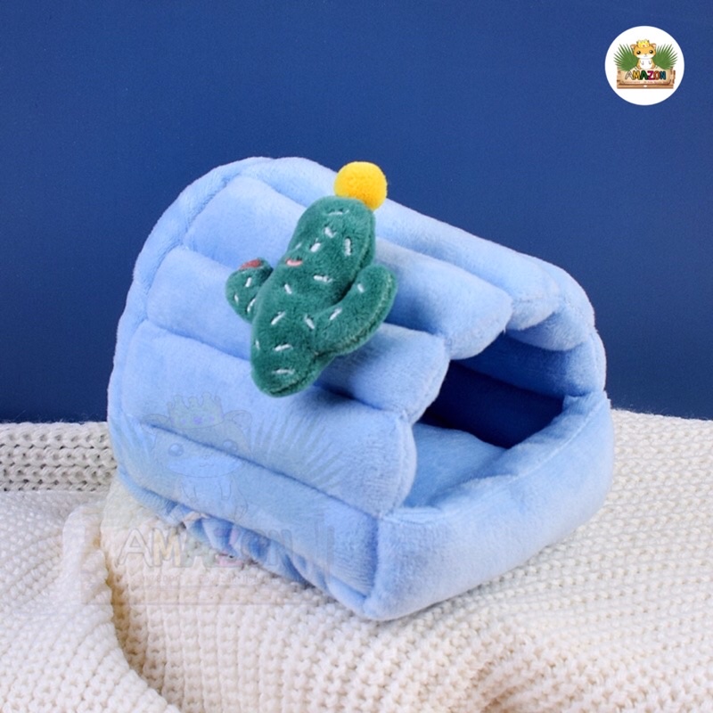 Nhà ngủ vải nhung giữ ấm cao cấp dành cho hamster sóc thỏ bọ