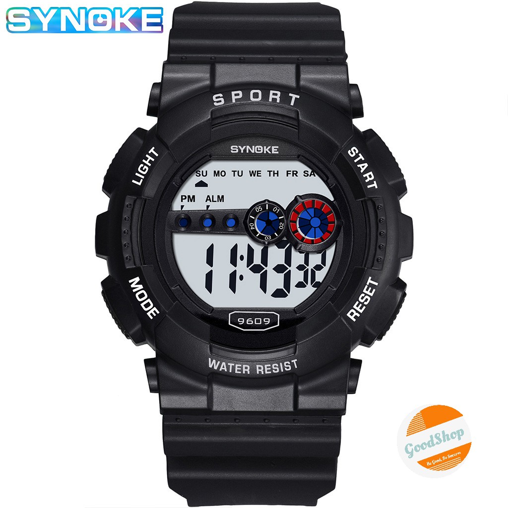 Đồng hồ nam Synoke 9609 thể thao điện tử dây cao su thumbnail