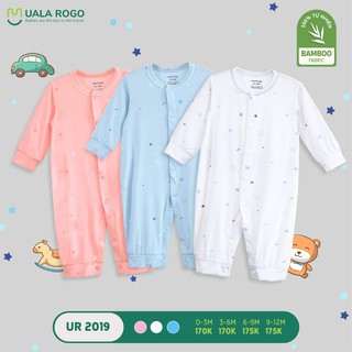 UR2019 Body dài tay cài giữa Uala Rogo vải sợi tre