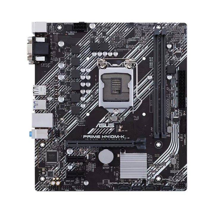 Bo mạch chủ ASUS PRIME H410M-K (Intel H410, Socket 1200, m-ATX, 2 khe Ram DDR4)
