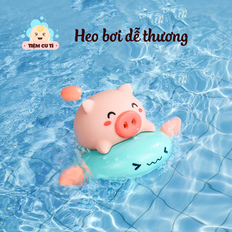 Heo con tập bơi thả bồn tắm, đồ chơi phun nước, siêu dễ thương và an toàn cho bé