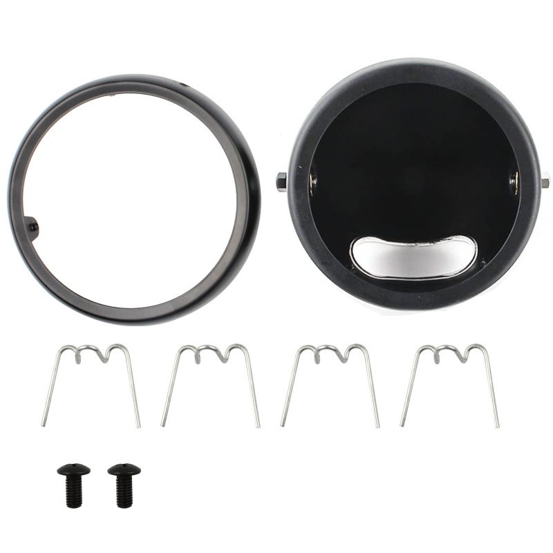 Đèn Pha 5-3 / 4 Inch 5.75 Inch Màu Đen Chất Lượng Cao Cho Xe Mô Tô