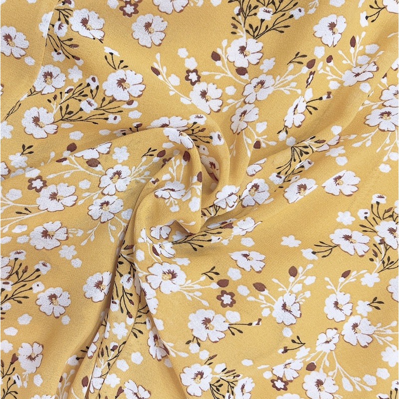 [Mã SKAMA06 giảm 8% tối đa 50K đơn 250K] VNU311 - VÁY HOA ĐÀO TRẮNG CỔ V DÚM NGỰC | BigBuy360 - bigbuy360.vn