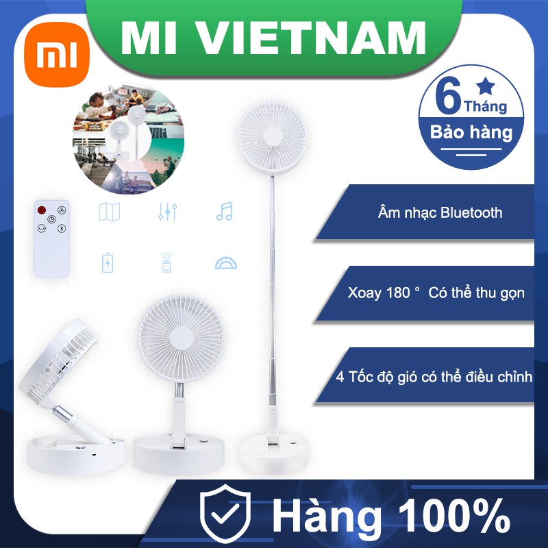 [Mã ELHA22 giảm 6% đơn 300K] Quạt tích hợp loa không dây Âm nhạc XIAOMI ZOLELE quạt tích điện 7200mAh P10S