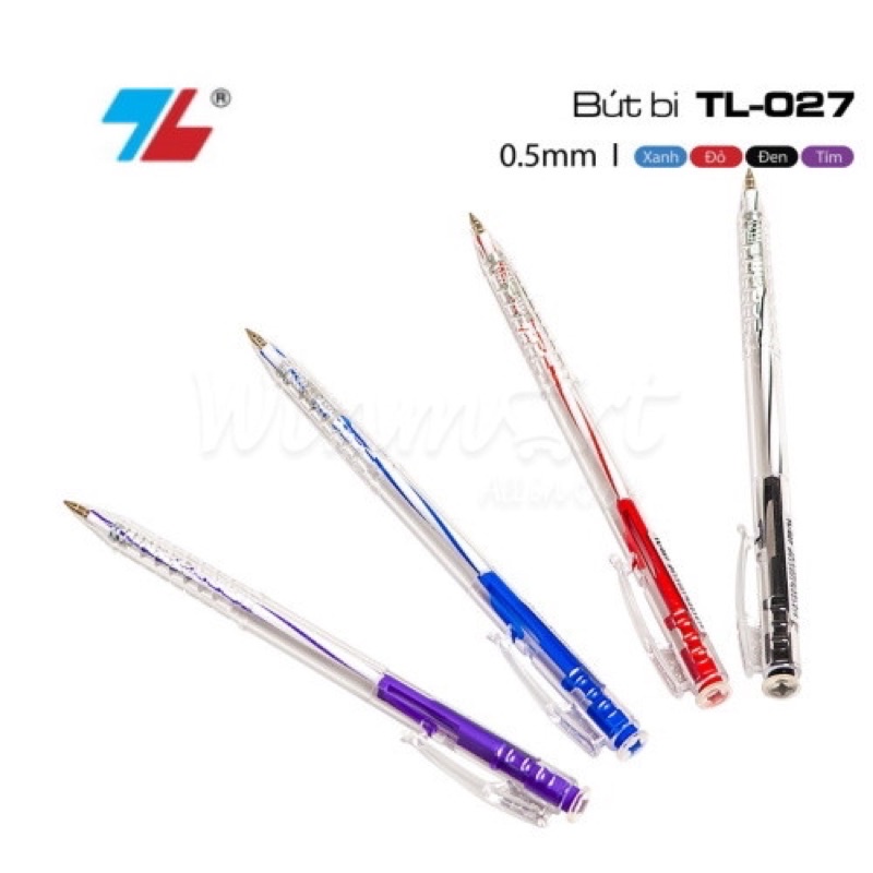 Bút Bi Thiên Long TL 079 Viết bi TL Đủ 3 Màu XANH - ĐỎ - ĐEN CAM KẾT CHÍNH HÃNG