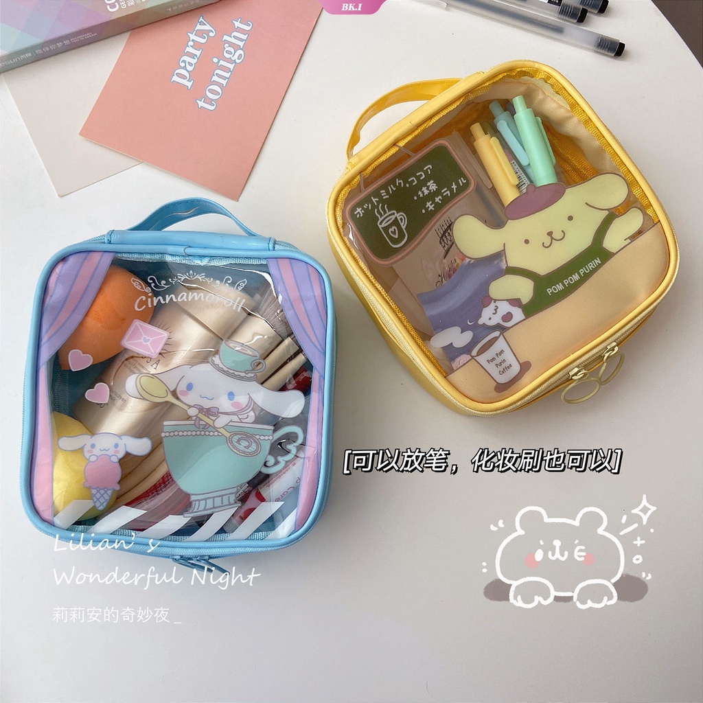 Túi Đựng Bút Thời Trang Disney Sanrios Kuromi My Melody Cinnamoroll Pom Pom Purin Dễ Thương Chất Lượng Cao