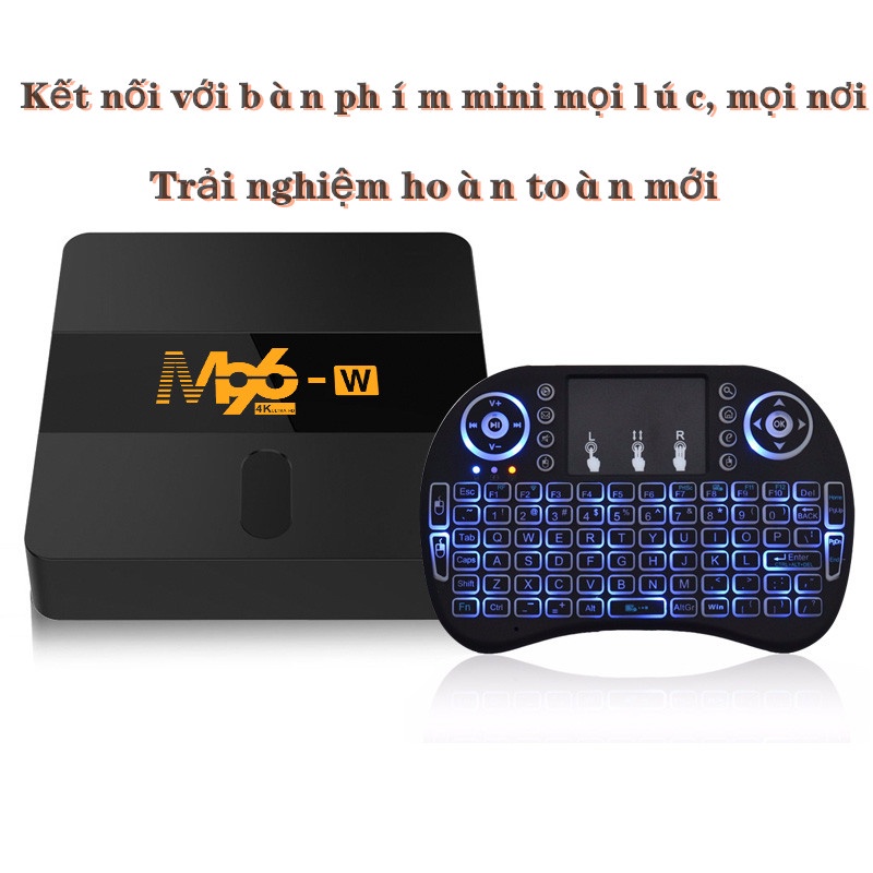 tv box S905W ram 2GB+16GB tivi box thông minh 4K Cực kỳ HD Google remote tv box mytv m96-w băng tần wifi kép Android TV