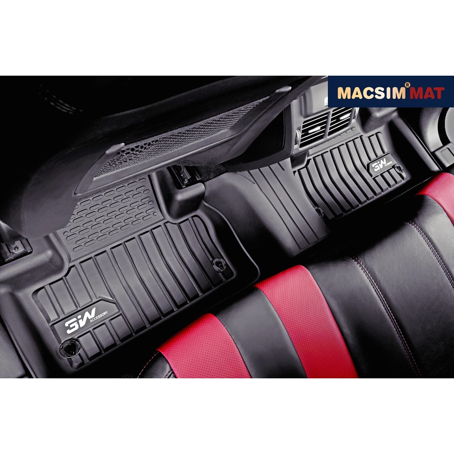 Thảm lót sàn xe ô tô LANDROVER LR-Sport 2013- đến nay Nhãn hiệu Macsim 3W chất liệu nhựa TPE đúc khuôn cao cấp - màu đen
