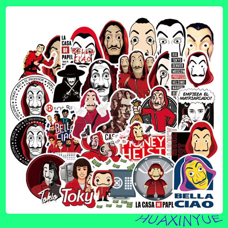 Bộ 50 Sticker La Casa De Papelth