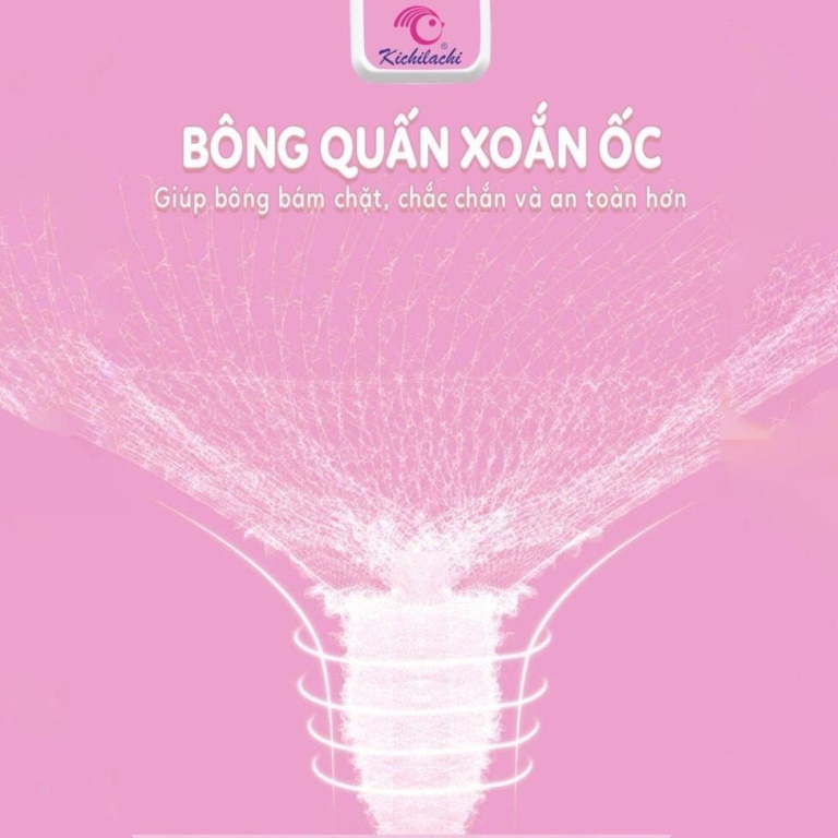 Tăm bông kichilachi Kichi - Hộp 200 que tăm bông lõi giấy vệ sinh cho bé sơ sinh hình chú lợn con dễ thương