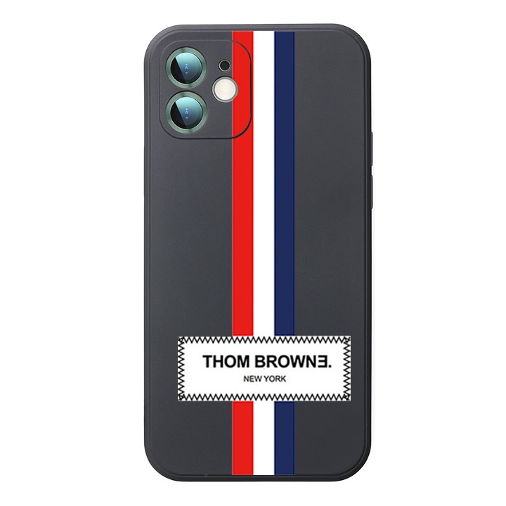 Ốp lưng IPhone BLack Cạnh Vuông Thom Browne 6/6plus/6s/6splus/7/7plus/8/8plus/x/xr/xs/11/12/13/pro/max/plus/promax