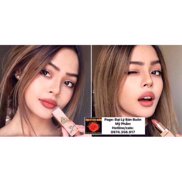 Son thỏi 3CE Lily MayMac Matte Lip Color 908 Warm&Sweet cam đất