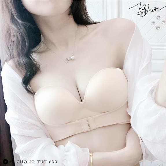 ÁO NGỰC KHÔNG DÂY chống tụt cài trước mặc đầm hở vai CHÍNH HÃNG màu da màu đen màu ghi xám | BigBuy360 - bigbuy360.vn