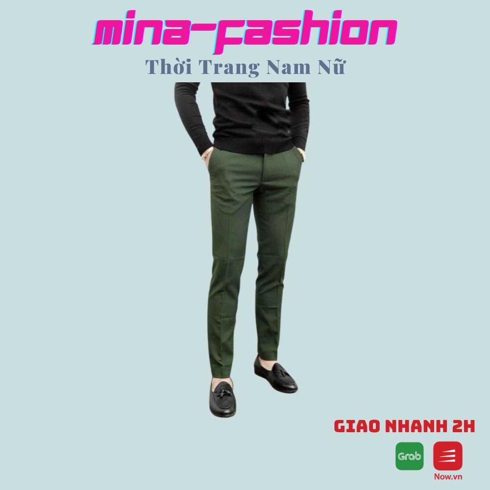 Quần Âu Màu Đen Dài Dành Cho Nam QTANA14 MinaFashion