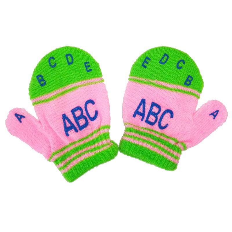 Bao Tay Len Cho Bé Đeo Mùa Đông 0-2 Tuổi Mẫu ABC G46
