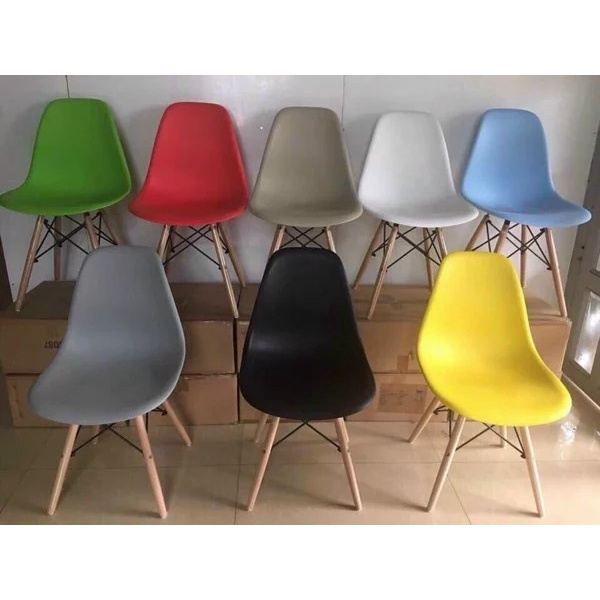 Ghế nhựa Eames, ghế cafe, decor phòng ngủ, phòng khách trang trí, đọc sách S3009