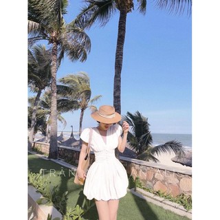 bán sỉ váy tơ cúc bọc chạy dọc