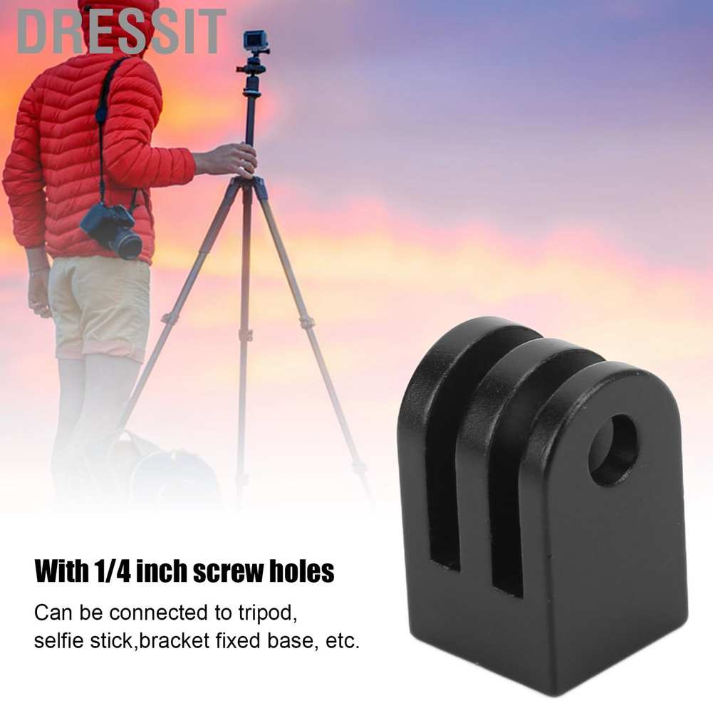 Chân đế tripod bằng hợp kim nhôm màu đen mini 1/4 inch cho camera chuyển động | BigBuy360 - bigbuy360.vn