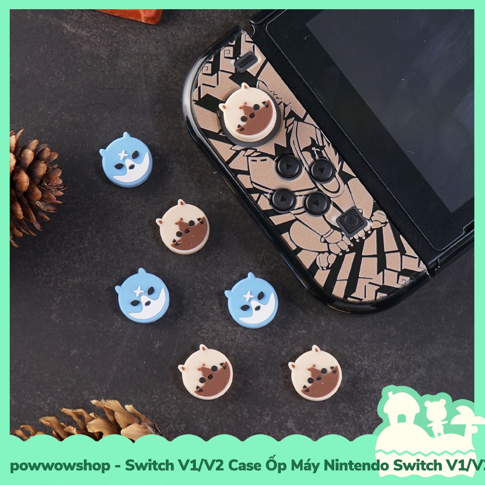 [Sẵn VN - Hỏa Tốc] Case Switch V1/V2 Case Ốp Nhựa ABS Cho Máy Game Nintendo Switch V1/V2 Monster Hunter Pattern Style
