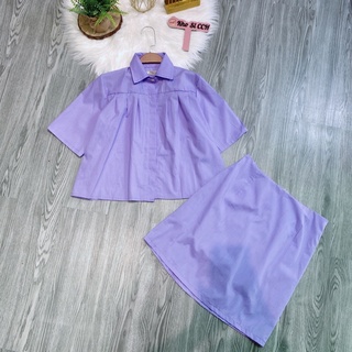 Set áo somi + chân váy