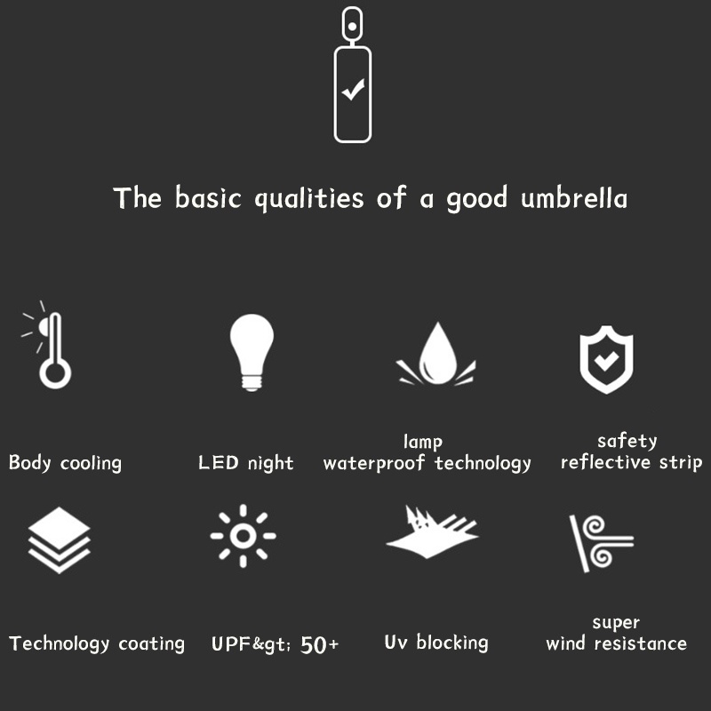 Dù che nắng mưa JUJIAJIA màu phản quang gấp gọn được tiện dụng