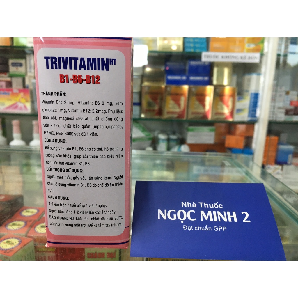 ✅ [Chính Hãng] Trivitamin HT B1-B6-B12 hỗ trợ tăng cường sức khoẻ